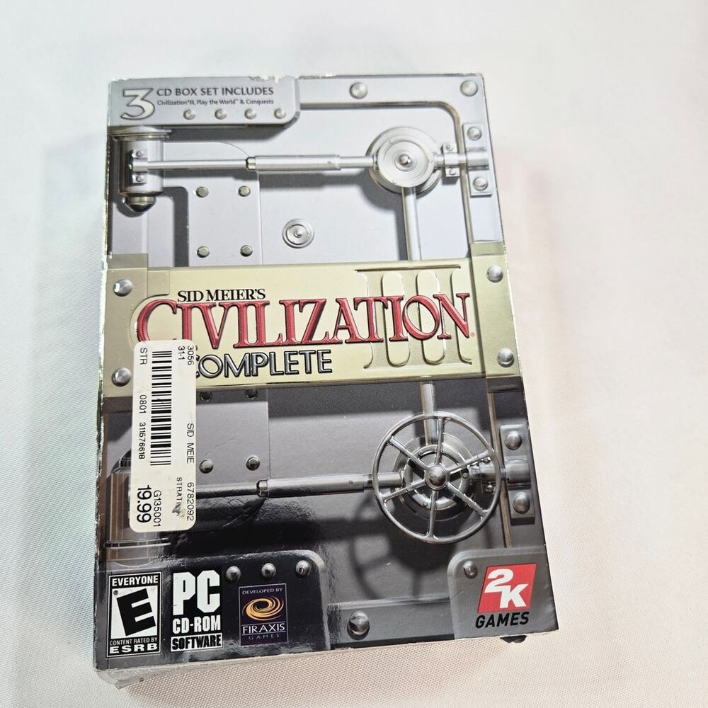 Sid Meier’s Civilization III Complete PC CD-ROM Complete 3 Disc Box Set 2K Games